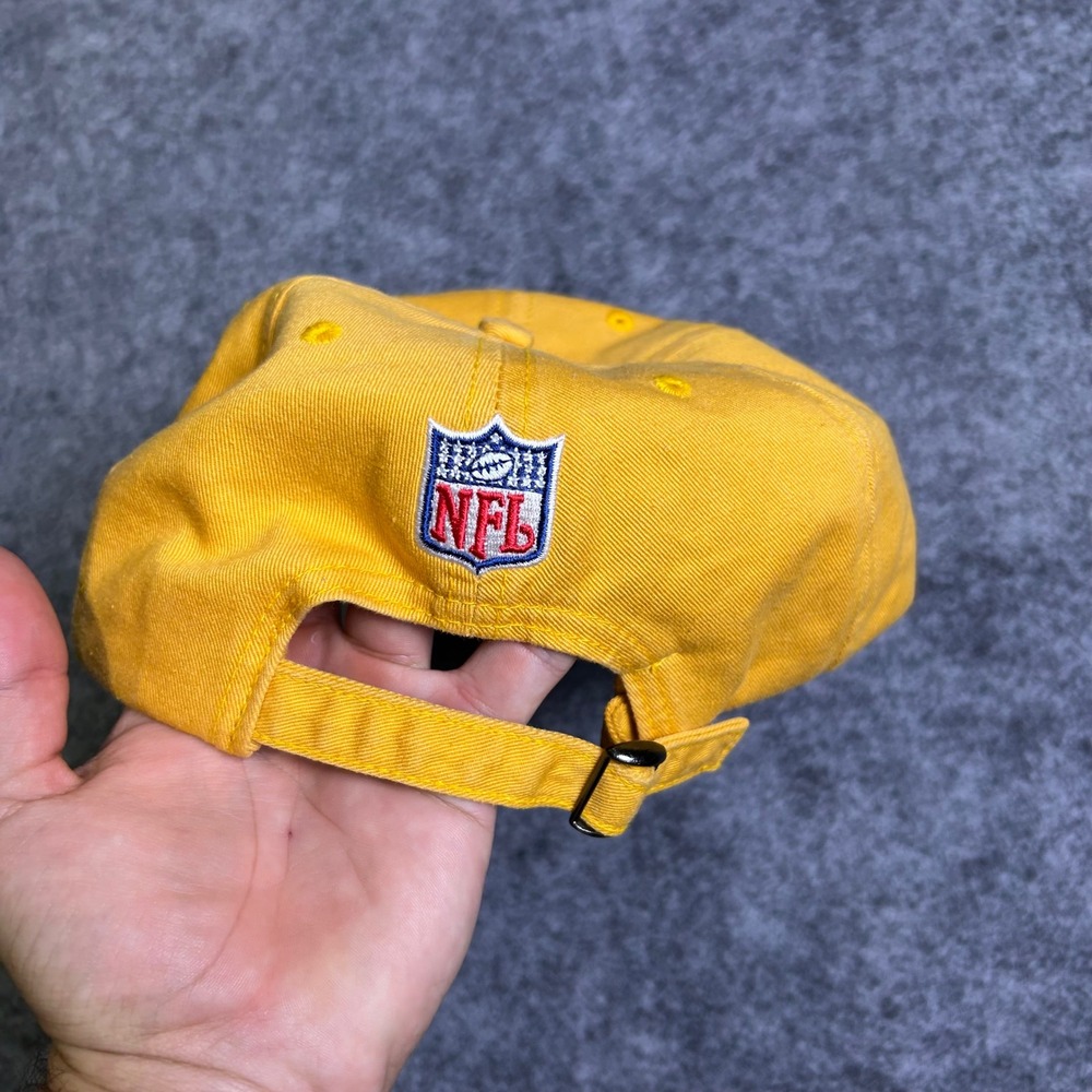Vintage Green Bay Packers Logo Athletic Hat NFL Yellow‎ Strapback OSFA 90s Retro - Picture 6 of 7